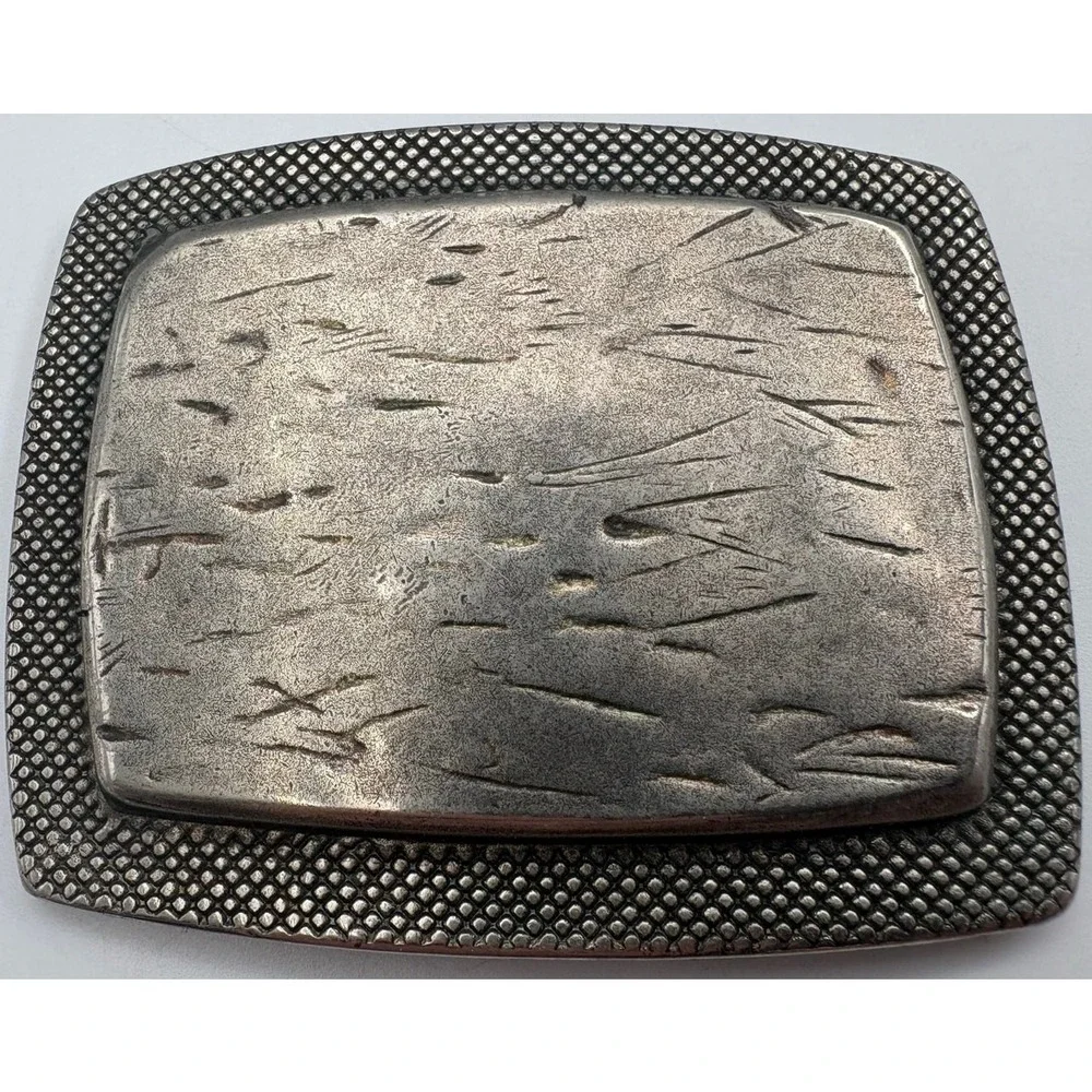 Vintage Style Belt Buckle‎ handcrafted look METAL metallic rustic